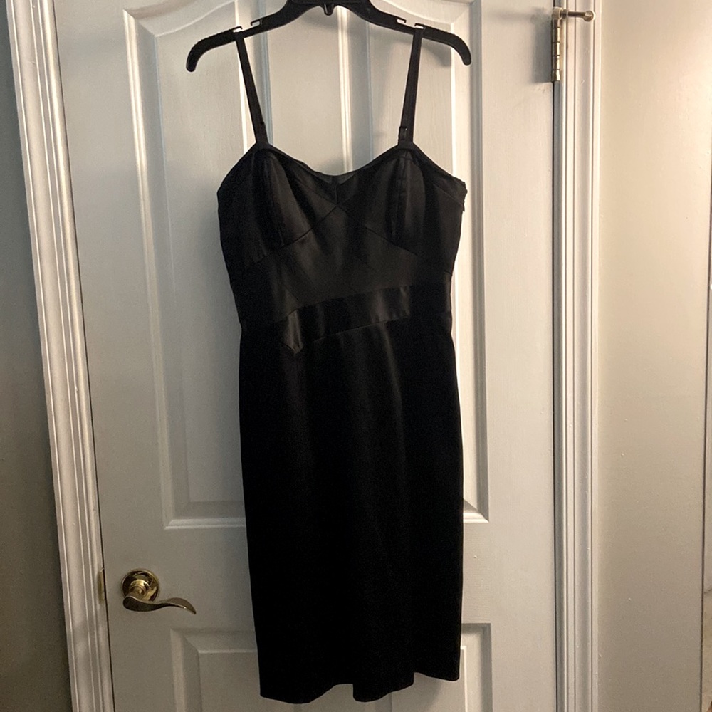 BCBG Paris, black dress, size 10